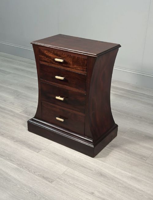 SHAPELY ART DECO CHEST OF DRAWERS - ADDITIONAL PHOTO 9