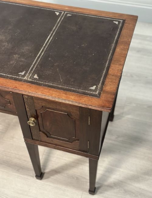 EDWARDIAN MAHOGANY DESK - ADDITIONAL PHOTO 11