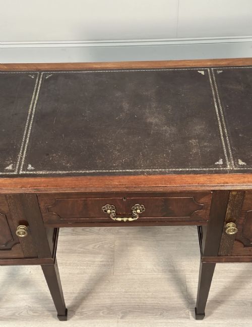 EDWARDIAN MAHOGANY DESK - ADDITIONAL PHOTO 12