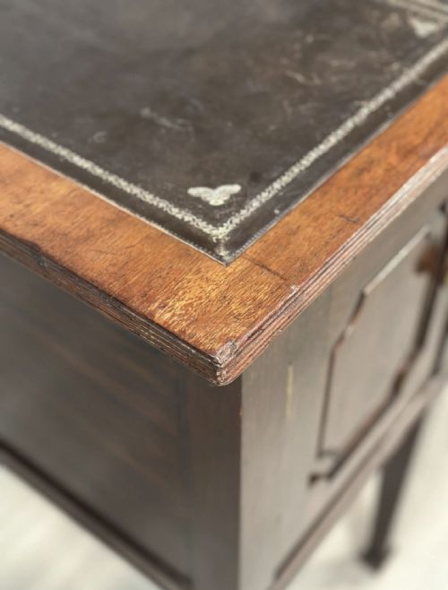 EDWARDIAN MAHOGANY DESK - ADDITIONAL PHOTO 15