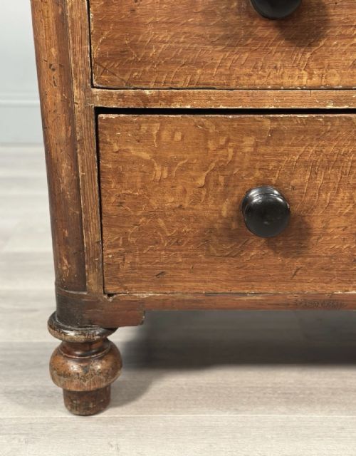 ANTIQUE CHEST OF DRAWERS IN SCUMBLE PAINT - ADDITIONAL PHOTO 3