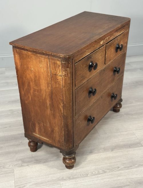 ANTIQUE CHEST OF DRAWERS IN SCUMBLE PAINT - ADDITIONAL PHOTO 7