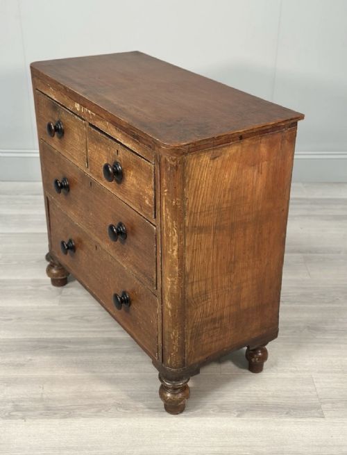 ANTIQUE CHEST OF DRAWERS IN SCUMBLE PAINT - ADDITIONAL PHOTO 8