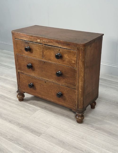 ANTIQUE CHEST OF DRAWERS IN SCUMBLE PAINT - ADDITIONAL PHOTO 10