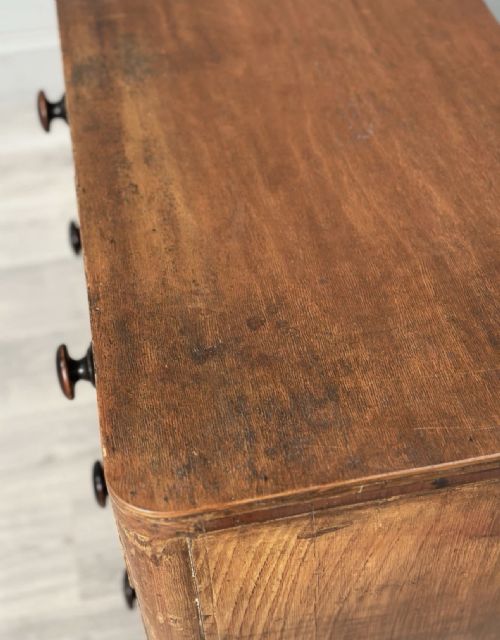ANTIQUE CHEST OF DRAWERS IN SCUMBLE PAINT - ADDITIONAL PHOTO 12