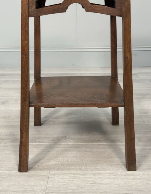 ARTS AND CRAFTS OAK SIDE TABLE C1910 - ADDITIONAL PHOTO 6