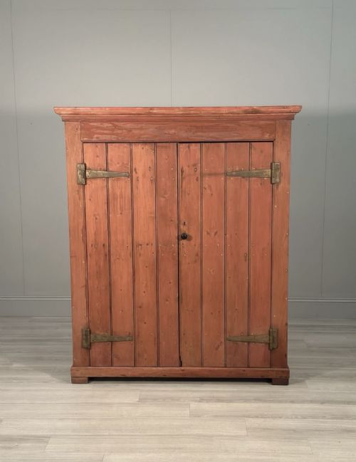 LARGE VICTORIAN PINE LARDER CUPBOARD - ADDITIONAL PHOTO 1