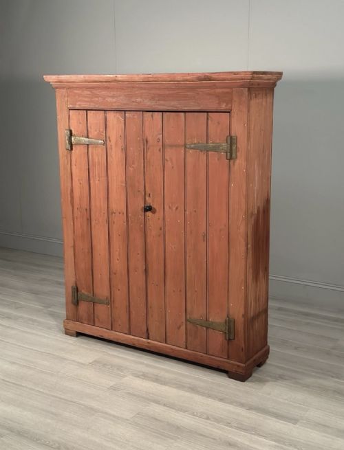 LARGE VICTORIAN PINE LARDER CUPBOARD - ADDITIONAL PHOTO 2
