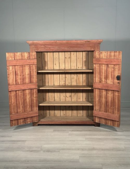 LARGE VICTORIAN PINE LARDER CUPBOARD - ADDITIONAL PHOTO 3