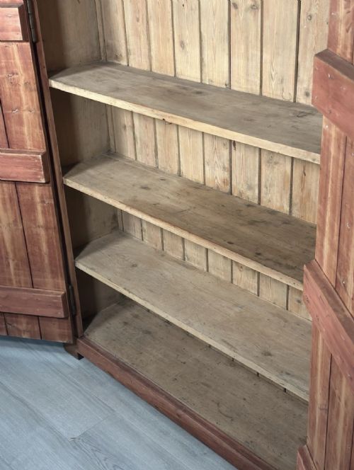 LARGE VICTORIAN PINE LARDER CUPBOARD - ADDITIONAL PHOTO 5