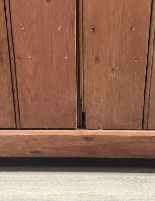 LARGE VICTORIAN PINE LARDER CUPBOARD - ADDITIONAL PHOTO 14
