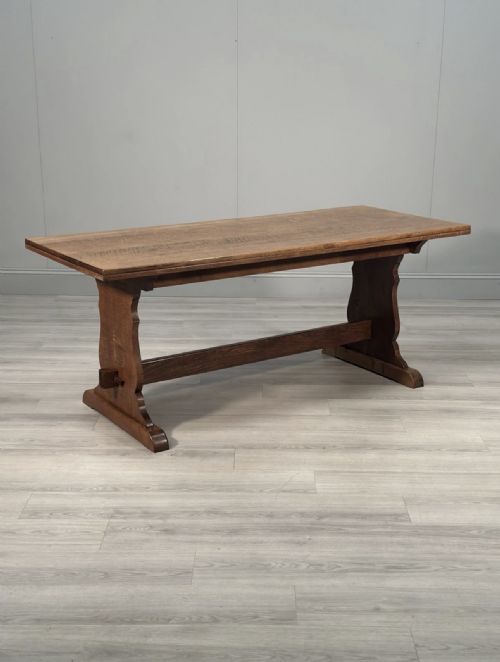 ANTIQUE OAK REFECTORY TABLE - ADDITIONAL PHOTO 1