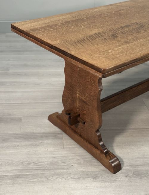 ANTIQUE OAK REFECTORY TABLE - ADDITIONAL PHOTO 2