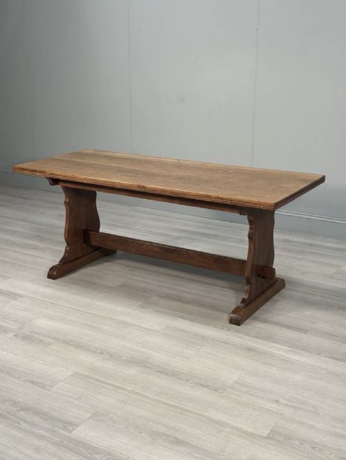 ANTIQUE OAK REFECTORY TABLE - ADDITIONAL PHOTO 4