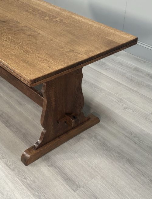 ANTIQUE OAK REFECTORY TABLE - ADDITIONAL PHOTO 5