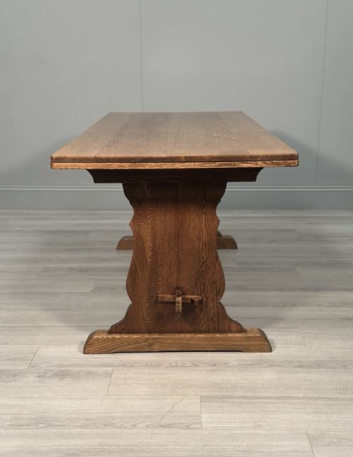 ANTIQUE OAK REFECTORY TABLE - ADDITIONAL PHOTO 6