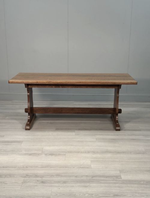 ANTIQUE OAK REFECTORY TABLE - ADDITIONAL PHOTO 7