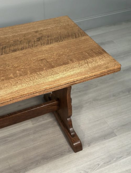 ANTIQUE OAK REFECTORY TABLE - ADDITIONAL PHOTO 9