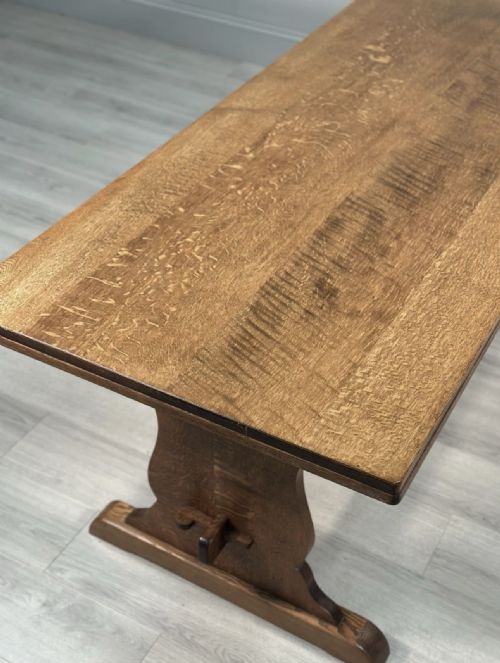 ANTIQUE OAK REFECTORY TABLE - ADDITIONAL PHOTO 12