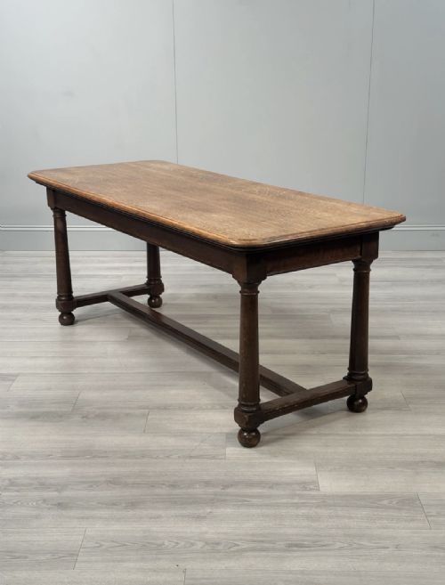 antique oak dining table c1910 - CATEGORY: ANTIQUE TABLES - DATED EDWARDIAN