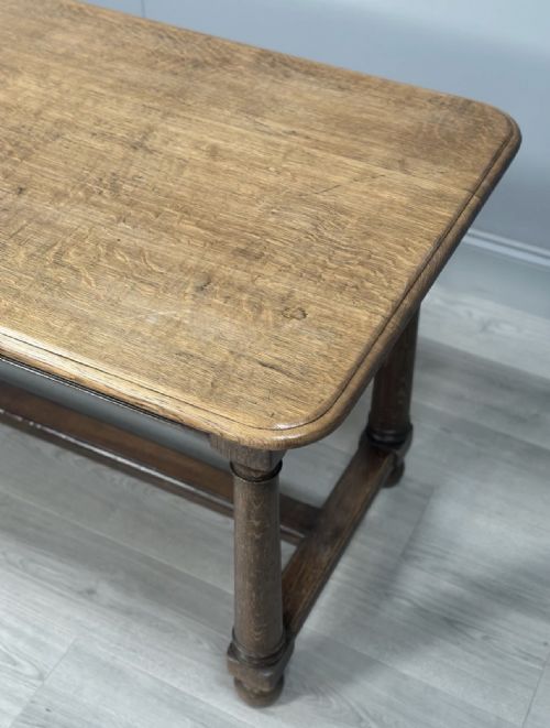 ANTIQUE OAK DINING TABLE C1910 - ADDITIONAL PHOTO 7