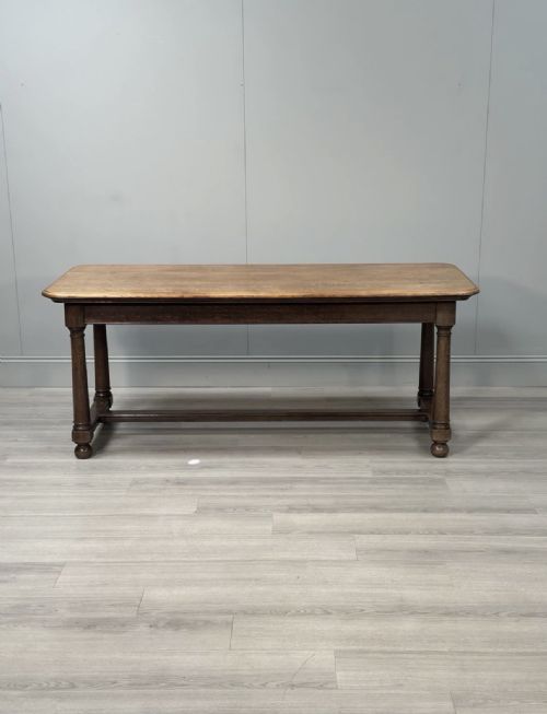 ANTIQUE OAK DINING TABLE C1910 - ADDITIONAL PHOTO 8