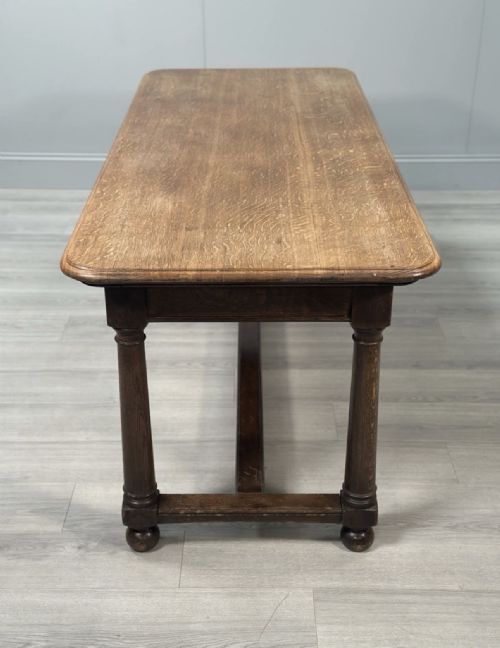 ANTIQUE OAK DINING TABLE C1910 - ADDITIONAL PHOTO 10