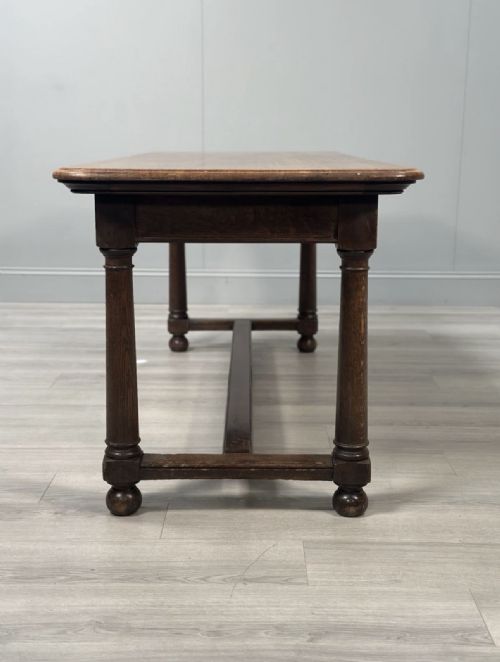 ANTIQUE OAK DINING TABLE C1910 - ADDITIONAL PHOTO 11