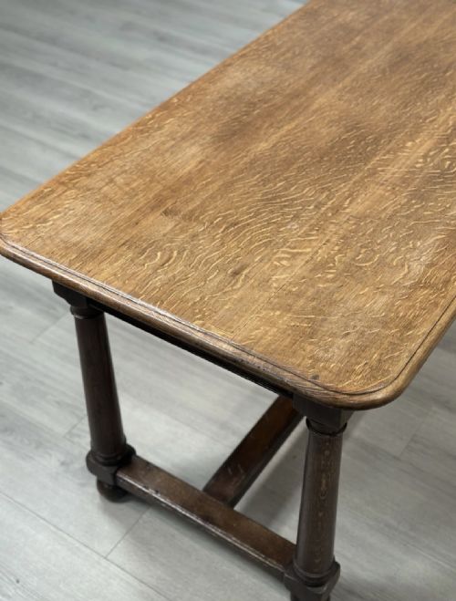 ANTIQUE OAK DINING TABLE C1910 - ADDITIONAL PHOTO 13
