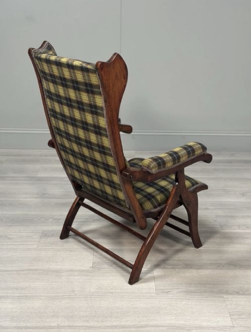 ANTIQUE FOLDING CAMPAIGN ARMCHAIR - ADDITIONAL PHOTO 2