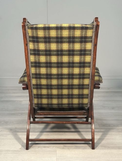 ANTIQUE FOLDING CAMPAIGN ARMCHAIR - ADDITIONAL PHOTO 12