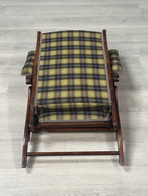 ANTIQUE FOLDING CAMPAIGN ARMCHAIR - ADDITIONAL PHOTO 13
