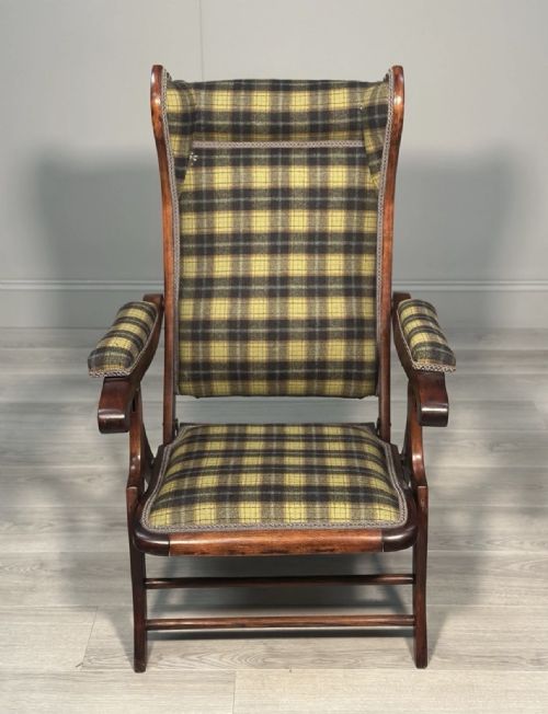 ANTIQUE FOLDING CAMPAIGN ARMCHAIR - ADDITIONAL PHOTO 15