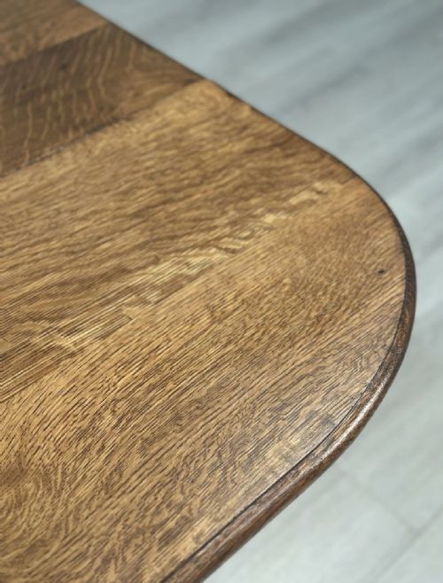 ANTIQUE OAK DROP LEAF DINING TABLE - ADDITIONAL PHOTO 10