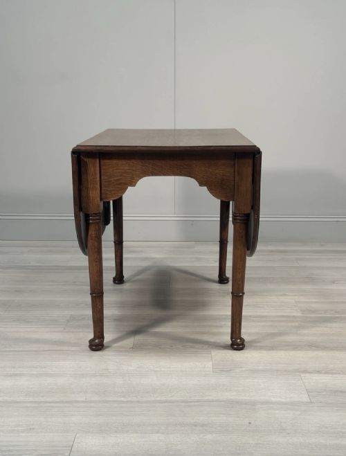 ANTIQUE OAK DROP LEAF DINING TABLE - ADDITIONAL PHOTO 15