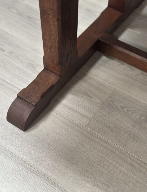 ARTS CRAFTS OAK REFECTORY TABLE - ADDITIONAL PHOTO 3