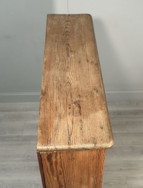 LARGE ANTIQUE PITCH PINE SCHOOL CUPBOARD - ADDITIONAL PHOTO 14