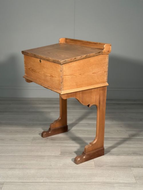 Victorian Pine School Desk