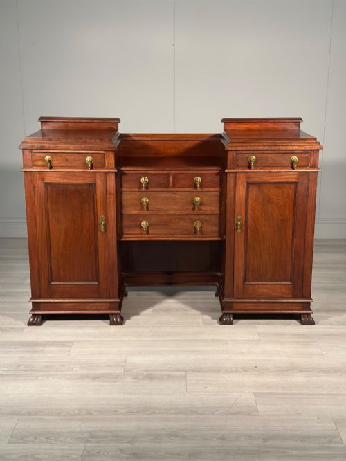 Edwardian Mahogany Pedestal Sideboard