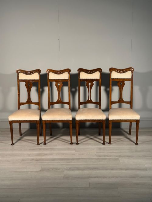 Set of 4 Biedermeier Dining Chairs