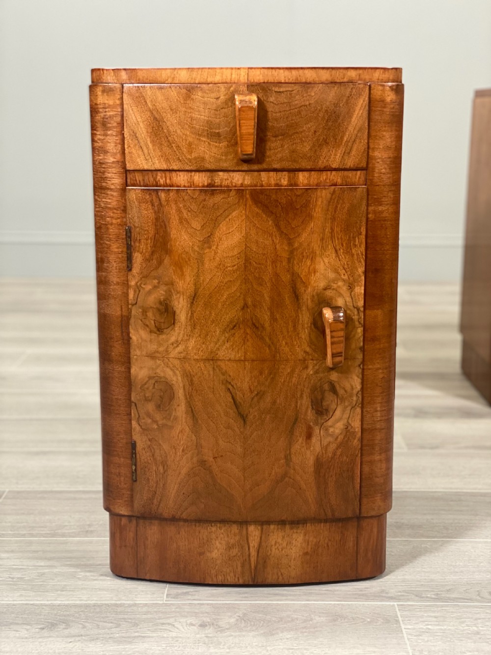 Pair Of Art Deco Burr Walnut Bedside Cabinets View XII