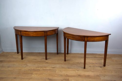 Pair of Georgian Mahogany Console Tables