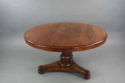 Large Regency Rosewood Centre Dining Table Seats Six