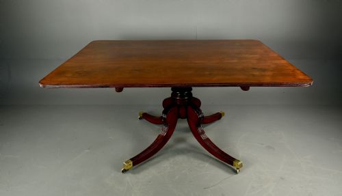 Large Regency Mahogany Breakfast Dining Table