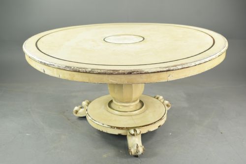 19th Century Painted Mahogany Circular Centre or Dining Table