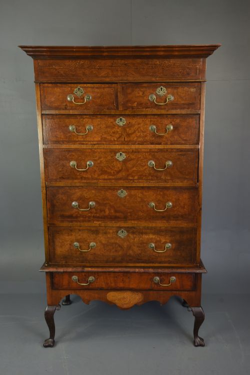 Burr Oak Chest on Stand