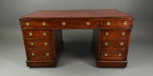 Large Victorian Partners Desk