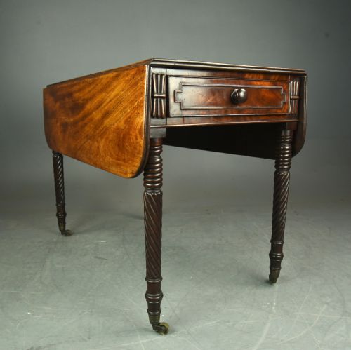 Georgian Mahogany Drop Leaf  Pembroke Table