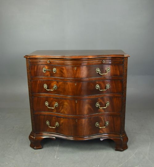 Antique Chippendale Style Serpentine Chest of Drawers