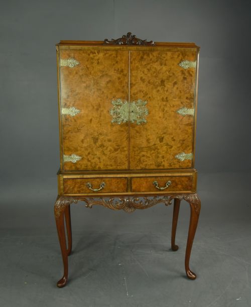 Burr Walnut Cocktail Cabinet